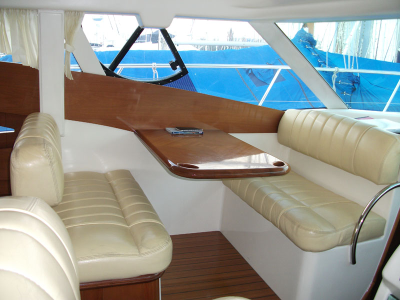 Rear deck with table